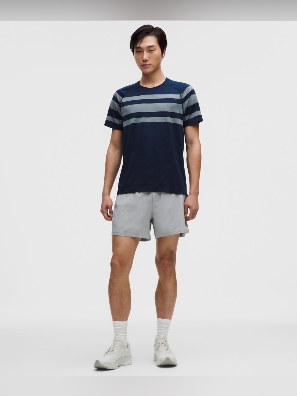Lululemon Metal Vent Tech Stripe Club Blue/Club Blue/ Steel Blue (L)  Brand New